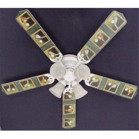 Ceiling Fan Designers Ceiling Fan Designers 52FAN-HOME-GCG New GOLF CLUBS GOLFERS Ceiling Fan 52" 52FAN-HOME-GCG